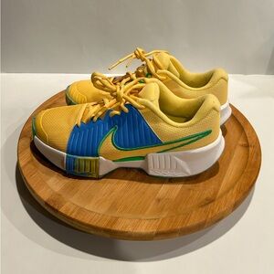 Nike Tennis Shoes FQ4155-700 Yellow Blue Green White US Women’s Size 8